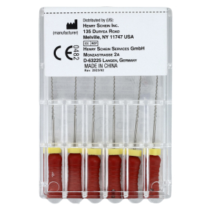 HS-Endoflex Hedstrom 25mm, 025, piros, 6db