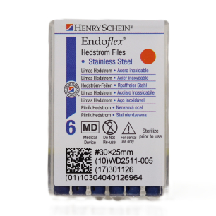 HS-Endoflex Hedstrom 25mm, 030, kék, 6db