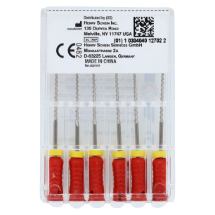 HS-Endoflex Hedstrom 25mm, 055, piros, 6db