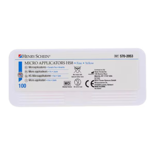HS8 Mikro applikátor, 100db, fine, sárga