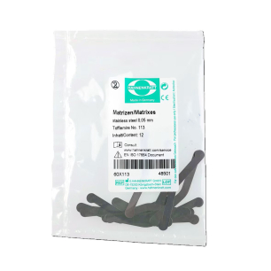 Tofflemire matrica szalag, 1013, 0,05mm, 12db