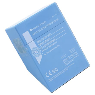 Artikulációs papír, 40 μ, kék, 600 lap, műanyag dobozban