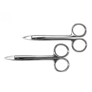 Fogászati ​​koronaolló, hajlított