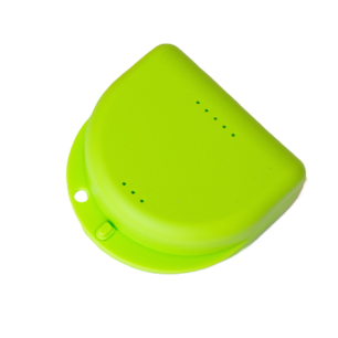 Fogszabályzó dobozka, 1db, sárga