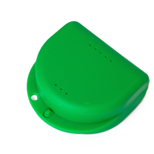 Fogszabályzó dobozka, 1db, zöld