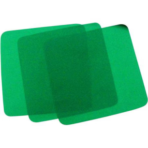 Kofferdam gumi, zöld, 12,5 x 12,5 cm, vékony