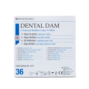 Kofferdam gumi, kék, 15 x 15 cm, vastag