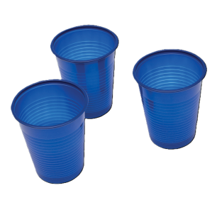 Szájöblítő poharak, 180ml, 3000db, kobaltkék
