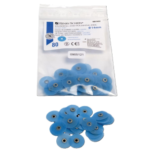 Extra vékony Fi/Po korong, Ø 14 mm, kék, durva, 80 db