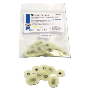 Extra vékony Fi/Po korong, Ø 14 mm, sárga, finom, 80 db