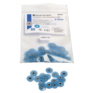 Extra vékony Fi/Po korong, Ø 10 mm, kék, durva, 80 db