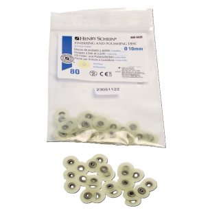 Extra vékony Fi/Po korong, Ø 10 mm, sárga, finom, 80 db