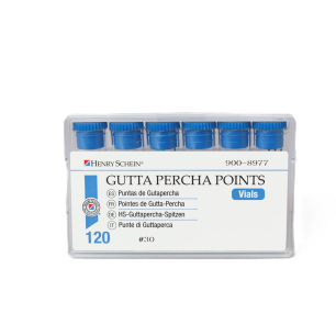 HS Guttapercha Poén fiolában, 120db, 015 fehér