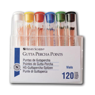 HS Guttapercha Poén fiolában, 120db, 045-080