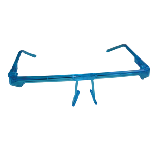 Arcvédő keret 6 pótlappal, kék