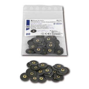 Extra vékony Fi/Po korong, Ø 14 mm, fekete, extra durva, 80 db