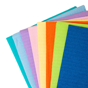 Papír-nylon nyálkendők, 33x45cm, 500db, lime